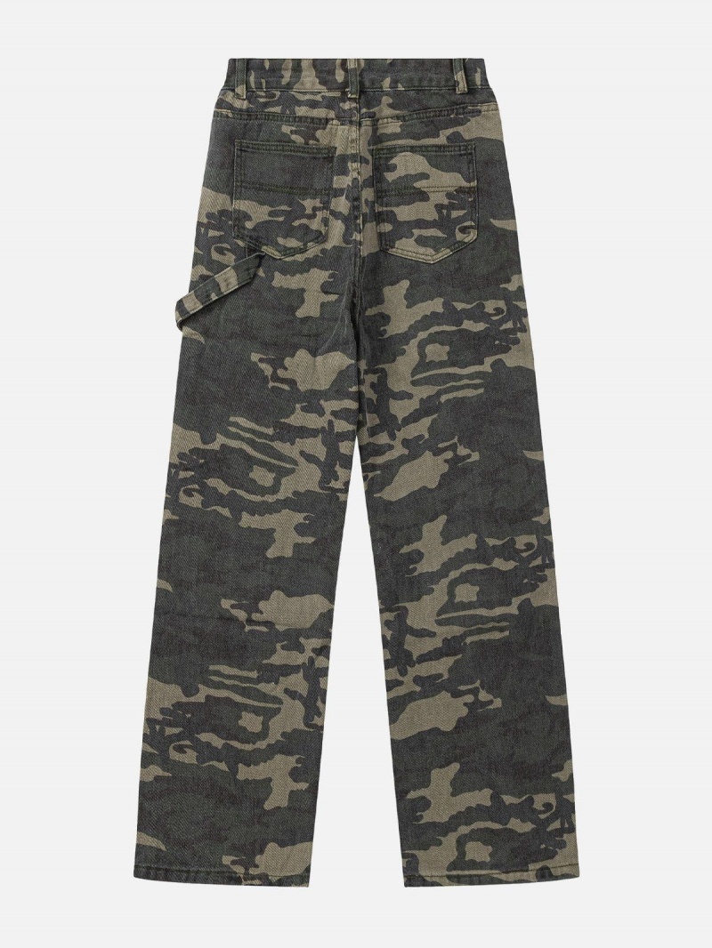 Jean Aelfric Eden Vintage Camo Vert Camouflage | PPV-97369324